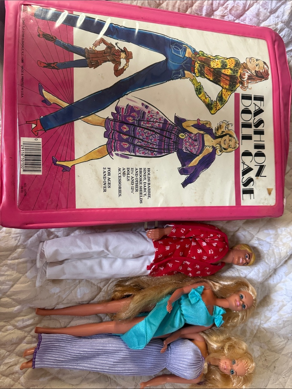 Vintage fashion doll case Lot- 1966 Barbies & 1968 Ken In Outfit
